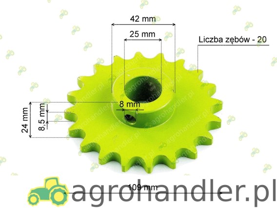 KOŁO ZĘBATE Z-20 CLAAS 605421 605421.00