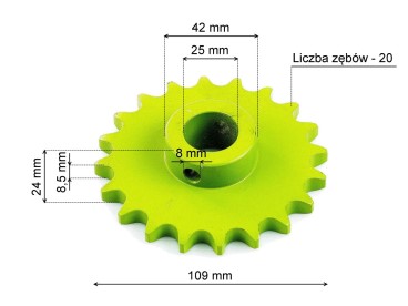 KOŁO ZĘBATE Z-20 CLAAS 605421 605421.00