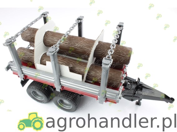 PRZYCZEPA DO DREWNA Z 3 BALAMI BRUDER 02213 BR-02213