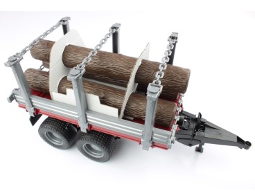 PRZYCZEPA DO DREWNA Z 3 BALAMI BRUDER 02213 BR-02213