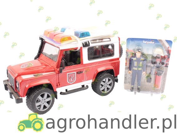 WÓŻ STRAŻACKI LAND ROVER Z FIGURKĄ 02596 BR-02596