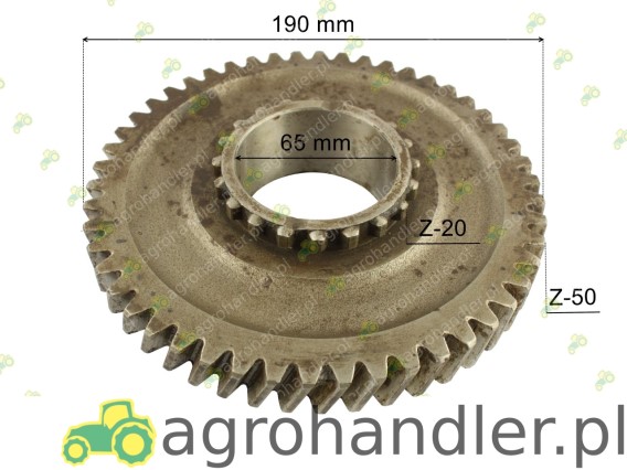 KOŁO NAPĘDZANE WOM 50z 1000 obr./min. 80108023