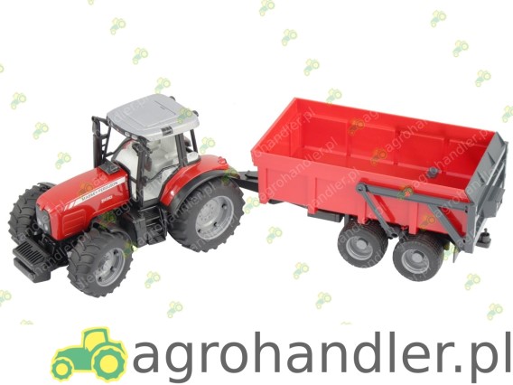 CIĄGNIK MASSEY FERGUSON 7480 Z PRZYCZEPĄ 02045 BR-02045