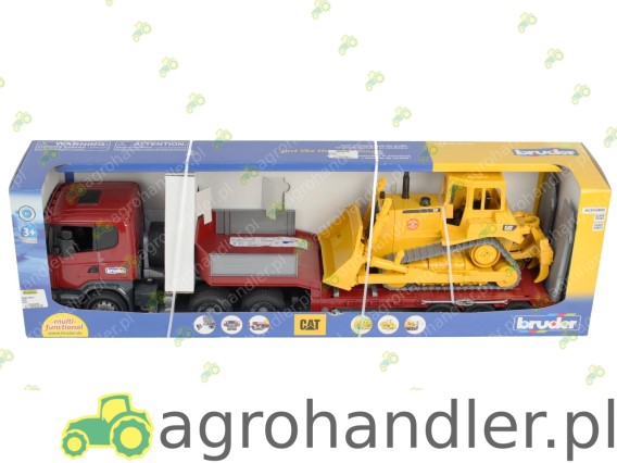 SAMOCHÓD SCANIA + BULDOŻER 03555 BR-03555