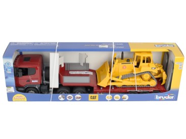 SAMOCHÓD SCANIA + BULDOŻER 03555 BR-03555