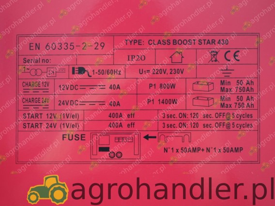 PROSTOWNIK 12-24V 400A Z ROZRUCHEM EL.245