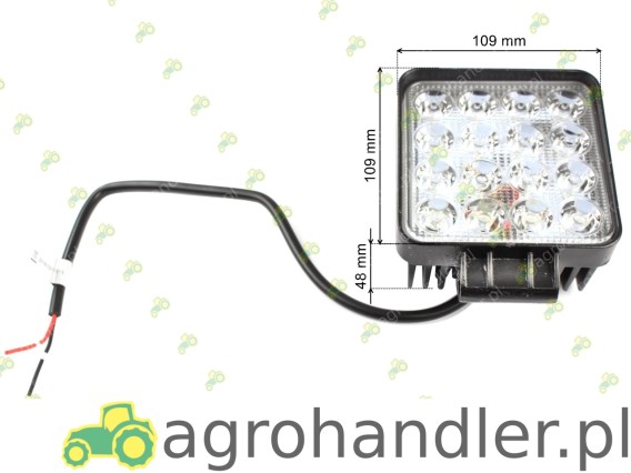 LAMPA ROBOCZA KWADRATOWA LED 3Wx16 TT.13208