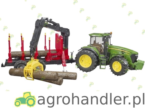 CIĄGNIK JOHN DEERE Z PRZYCZEPĄ TYLNĄ, 03054 BR-03054