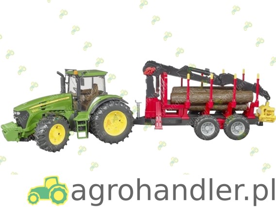 CIĄGNIK JOHN DEERE Z PRZYCZEPĄ TYLNĄ, 03054 BR-03054