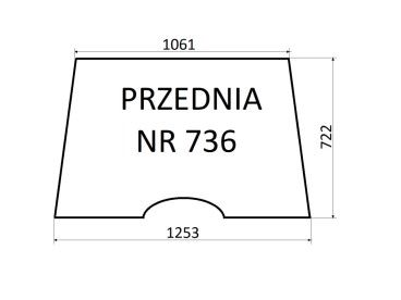 SZYBA PRZEDNIA 6014 URSUS 736