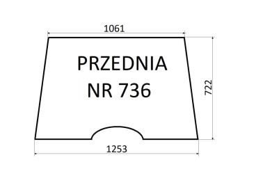 SZYBA PRZEDNIA 736 URSUS 6014