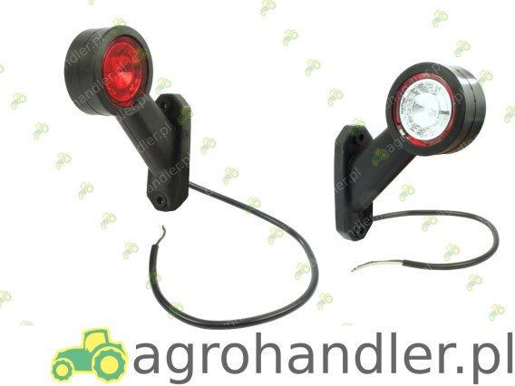 LAMPA OBRYSOWA BIAŁO-CZERWONA 12/24 LED 879L