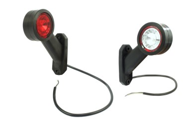 LAMPA OBRYSOWA BIAŁO-CZERWONA 12/24 LED 879L