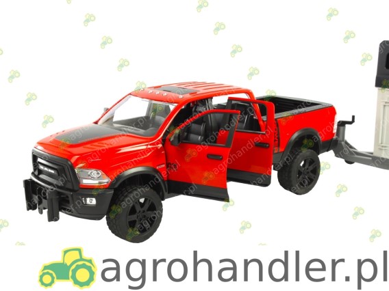 RAM PICK-UP Z PRZYCZEPĄ I FIGURKĄ KONIA 02501 BR-02501