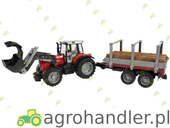 CIĄGNIK MASSEY FERGUSON Z ŁADOWACZEM I 02046 BR-02046