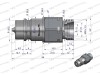 SZYBKOZŁĄCZE WTYCZKA M22x1,5 EURO WIAM22SZ