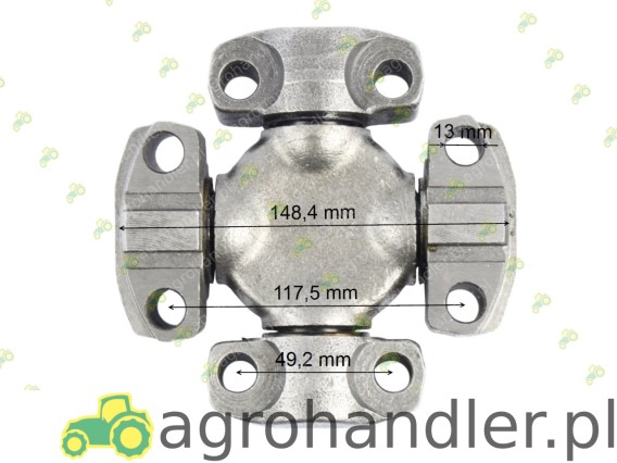 KRZYŻAK WAŁU 49,2x117,5x148,4 MAN /uszy 81391066844 022.013 11-01-MA-013-ECO 7C4HWD 81.39126-6022 81.39126-6026