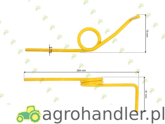 PALEC ZAGARNIACZA FI-8mm prawa, FAMAROL, 30802000002