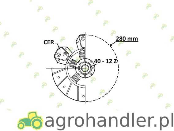 DOCISK SPRZĘGŁA JOHN DEERE FARMER 228015510 ER199989 338931 RE21177 RE72534 RE72535 RE211277 0115 228011510 628305800 8457