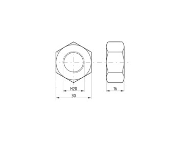 Nakrętka M20x2.5 93420B