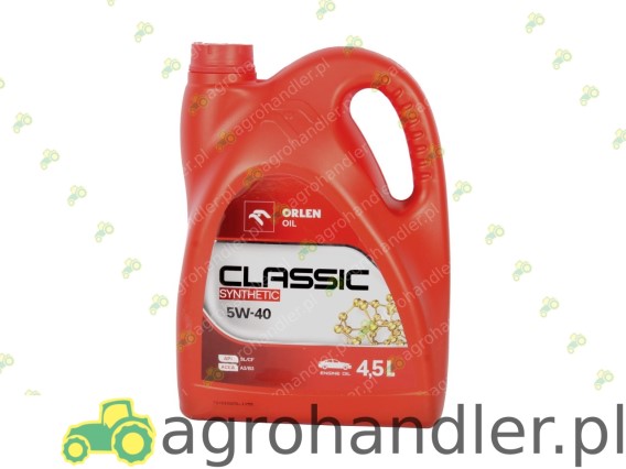 OLEJ ORLEN SYNTHETIC 5W40 4,5L