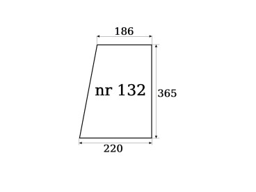 SZYBA 132 KABINA CZESKA LEWA