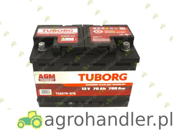 AKUMULATOR 12V 76AH START-STOP TUBORG TSA570-076