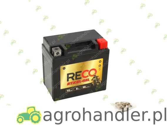 AKUMULATOR MOTOCYKLOWY RECO 12V 5Ah 90A RTX5L-GEL
