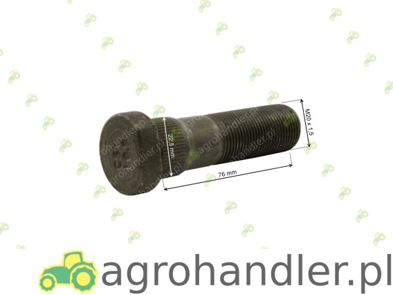 ŚRUBA KOŁA M 20x1,5x76 BIZON 5040230111 5040/23-011/1