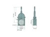 ZASUWA MZ 6" 2xKOŁNIERZ Z SIŁOWNIKIEM 4050075150500 6002072