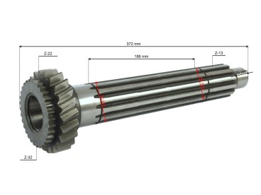 WAŁEK GŁÓWNY 13/22 ZĘBÓW ZETOR 7211 1955 72111955