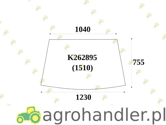 SZYBA PRZEDNIA DAVID BROWN CASE K262895