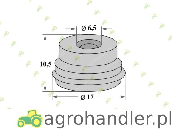 OSŁONA GUMOWA POMPY HAM. I ZBIORNICZKA H0850 9910223 04040137 F281100100140 Z56356 1701391M1 04418305 66004418305