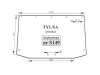 SZYBA TYLNA SAME ANTARES TITAN BEZBARWNA 0075181020 0.007.5181.0/20 00751810/20