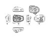 LAMPA PRZEDNIA LED Z KIERUNKIEM PRAWA TT.16610-P Hella 1EE 996 174-401 1SA996120107 1EE996174201 AEBI (12671021) (12683795)
