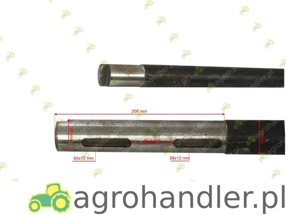 WAŁ TYLNY PRZENOŚNIKA PODŁOGOWEGO DZIELO 2213120170