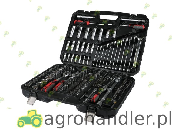 KPL KLUCZY NASADOWYCH 222 ELEMENTÓW 1/4, SCH01Z01222