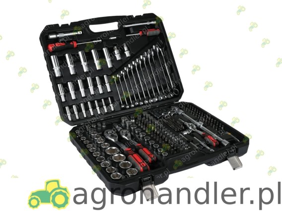 KPL KLUCZY NASADOWYCH 222 ELEMENTÓW 1/4, SCH01Z01222