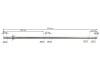 WAŁ TYLNY TANDEM N-218 L-2150 mm 2218070030