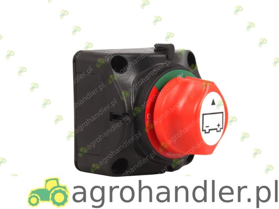 WYŁĄCZNIK PRĄDU Z CZERWONYM POKRĘTŁEM EL.723