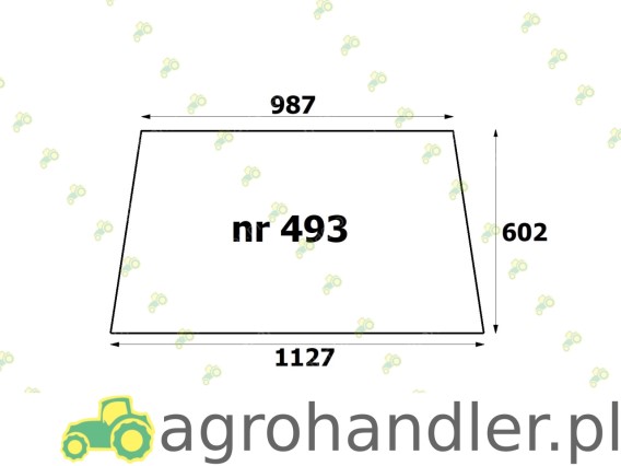 SZYBA TYLNA T25 kabina Sokółka 493