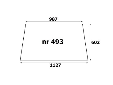 SZYBA TYLNA T25 kabina Sokółka 493