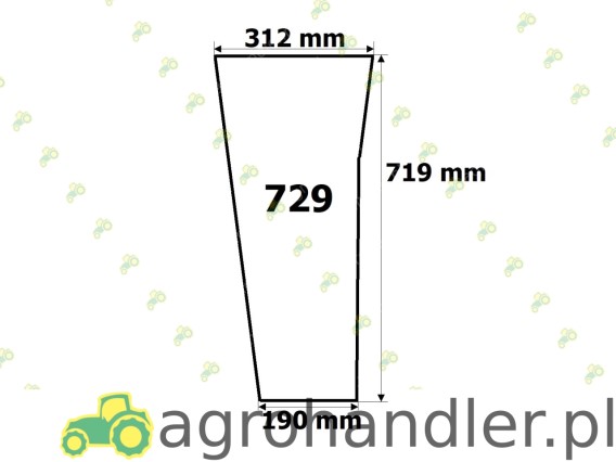 SZYBA PRZEDNIA DOLNA PRAWA,LEWA 4512 729