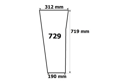 SZYBA PRZEDNIA DOLNA PRAWA,LEWA 4512 729