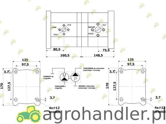SILNIK HYDRAULICZNY+POMPA HYDRAULICZNA SZS-PZS.NE