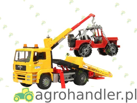 SAMOCHÓD CIĘŻAROWY Z NACZEPĄ MAN JEEP 02750 BR-02750