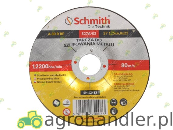 ŚCIERNICA DO METALU 125x6,8 S27A-02