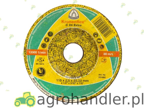 ŚCIERNICA DO BETONU 115x2,5x22,23 41C-01