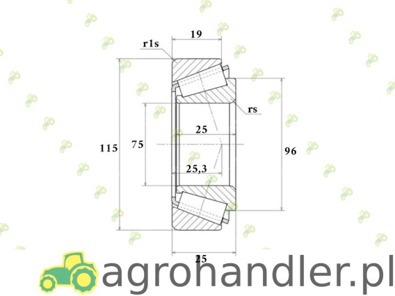 ŁOŻYSKO 4T-JLM714149/JLM714110PK NTN F824100360330