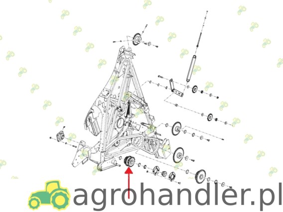 KOŁO ZĘBATE POTRÓJNE FREZ NEW HOLLAND RB 47617881